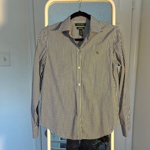 Ralph Lauren Men's Striped Shirt - Navy
